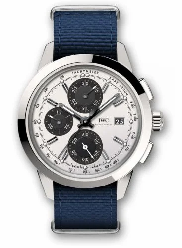 IWC Ingenieur Chronograph Custom Stainless Steel / Silver-Black-Black / NATO IW3808-CJ (IW3808CJ)